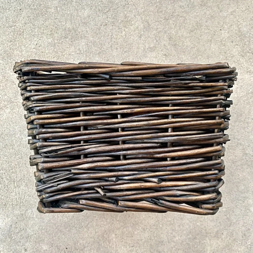 Natural Brown Wicker Storage Basket